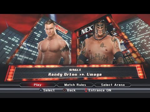 Smackdown vs Raw 2009 PS3- RANDY ORTON VS UMAGA