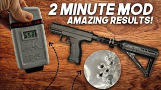 IntruBuster Gen 2 Less Lethal Launcher with HD24 Tuning Chamber on Air (HPA) Testing