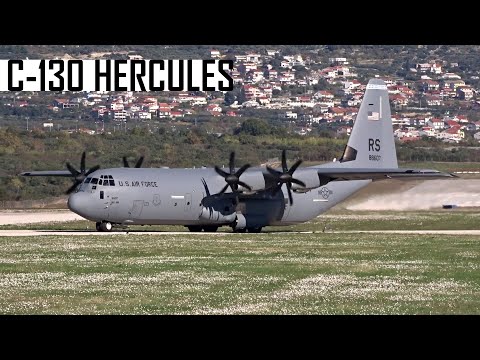 USAF Lockheed C-130J Hercules - Close-up Takeoff