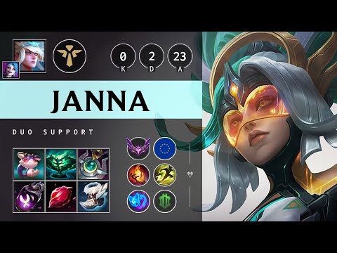 Janna Support vs Bard - EUW Master Patch 25.S1.2