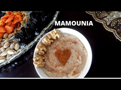 EASY AND LOW CALORIE MAMOUNIA (SEMOLINA) RECIPE : SYRIAN BREAKFAST IDEA: VEGAN