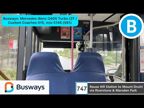 [4K TEST] Busways: Mercedes-Benz O405 Turbo (ZF) / Custom Coaches 510, m/o 5146 (581)