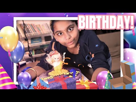 My Birthday Celebration!!   Barbie Cute Cake Cutting Video   Birthday Celebration   Tanisha Skills