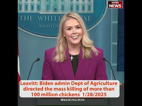 Q: egg prices skyrocketed? Leavitt: Biden egg prices up 65%, Biden Dept of Agr killing 100M chickens