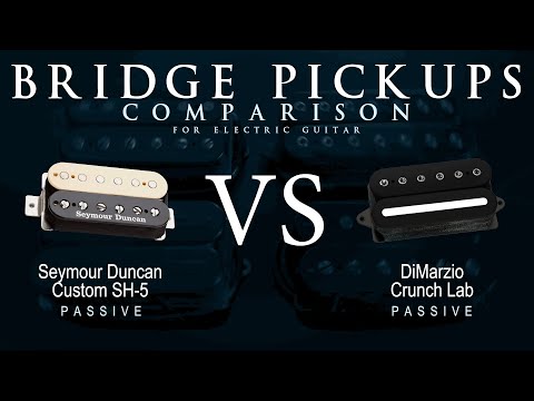 Seymour Duncan CUSTOM SH-5 vs DiMarzio CRUNCH LAB - Bridge Guitar Pickup Comparison Tone Demo