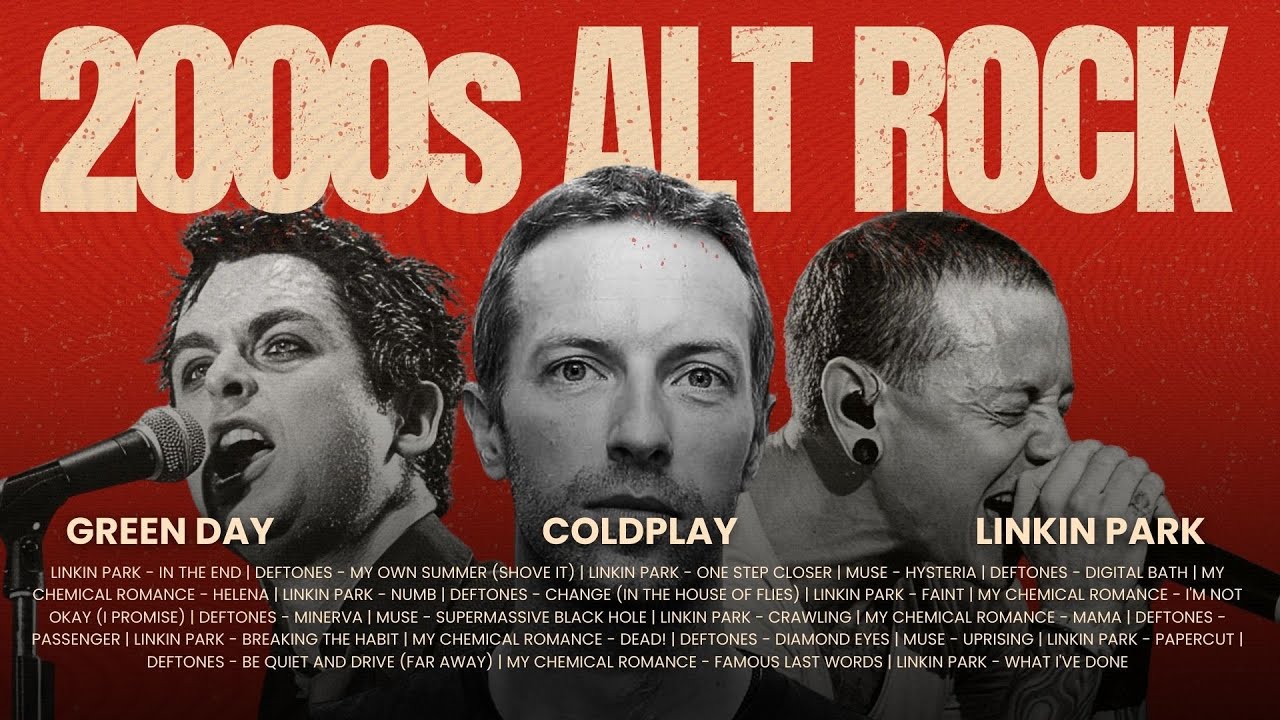 2000s Rock Anthems 🎸 | Linkin Park, Green Day, Coldplay & More