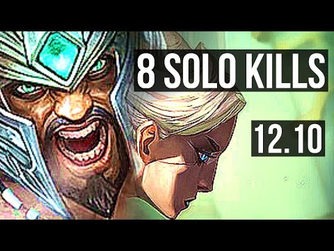 TRYNDA vs CAMILLE (TOP) | 8 solo kills, 400+ games | KR Diamond | 12.10