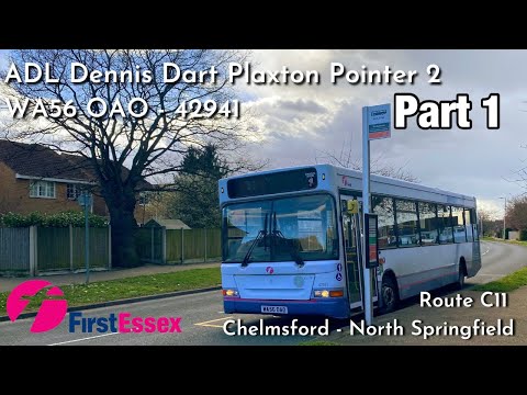 Kickdown! First Essex Route C11 | Dennis Dart Plaxton Pointer 2 | WA56 OAO 42941 (Pt. 1)
