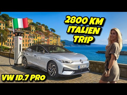 Ladekosten im Urlaub? VW ID.7 Italien Roadtrip von Portofino bis Florenz. #elektroauto 