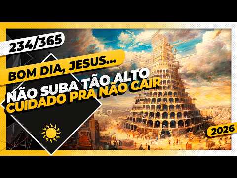 NÃO SUBA TÃO ALTO: CUIDADO PRA NÃO CAIR – Bom dia, Jesus! 234/365 (2026)
