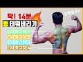 덤벨없이 딱 14분! 집에서 등 화형시키는 루틴! 따라만하세요 (누구나 쉽게 가능)