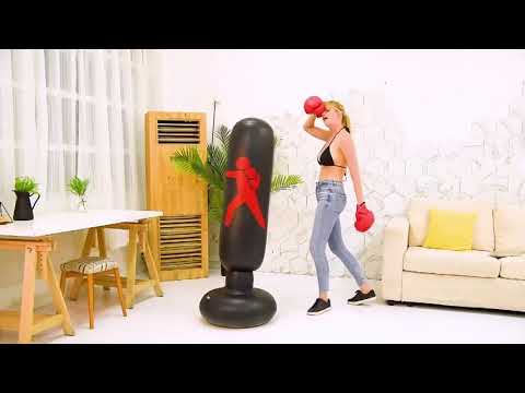 ~子甄彣璟~充氣沙袋160公分 拳擊不倒翁買就送充氣筒 回彈力強  沙包 出氣筒 發洩 泄憤玩具 拳擊 散打健身運動 