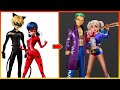 Miraculous: Ladybug And Cat Noir Glow Up Into Joker, Harley Quinn - Miraculous Transformation