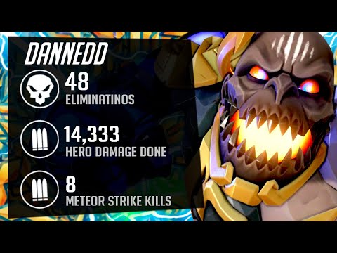 DANNEDD SICK DOOMFIST ONE TRICK - 48 ELIMS! POTG! [ OVERWATCH SEASON 2 TOP 500 ]
