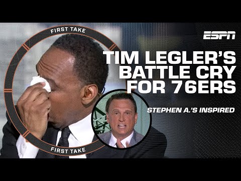 ???? Stephen A. emotional after Tim Legler's MOTIVATIONAL speech for Knicks-76ers | First Take
