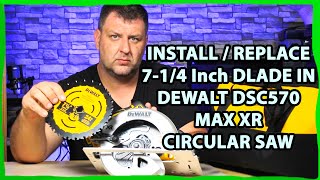 How to Replace Install Saw Blade in DeWALT DCS570 20v MAX XR