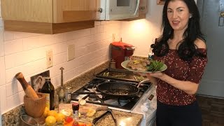 Spicy Lemon Caper Chicken with Asparagus