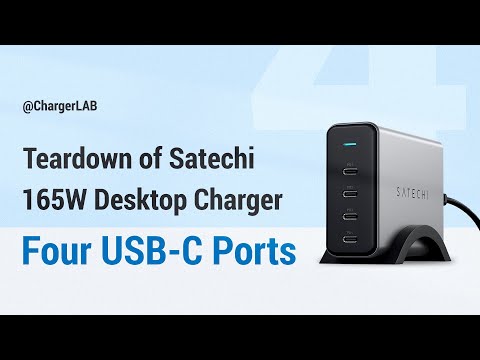 Dock sạc GaN Satechi USB-C 165W PD 4 cổng | Chính hãng Satechi
