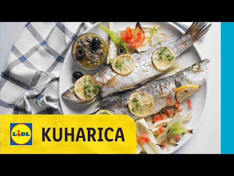 Brancin iz pećnice s pečenim komoračem i tapenadom od crnih maslina