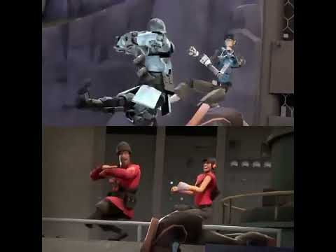 Team Fortress 2 Soldier of Dance Comparison. TF2 and Basil's SFM