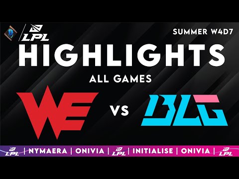 WE vs BLG Highlights ALL GAMES — LPL 2025 Split 3 — Team WE vs Bilibili Gaming by Onivia