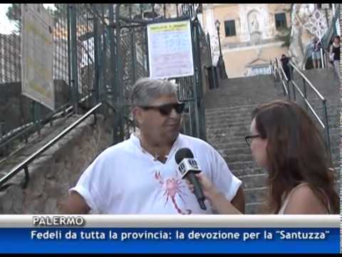 Fedeli da tutta la provincia di Palermo: devozione infinita per Rosalia [TGMed 05/09/2015]