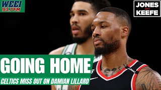 It would've been fun, but the Celtics dodged a bullet missing out on Damian Lillard | Jones & Keefe