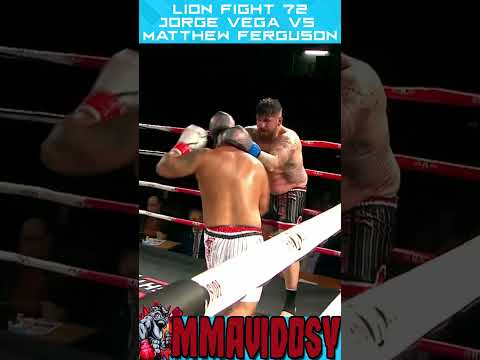Knocked Lion Fight 72 - Jorge Vega vs Matthew Ferguson #shorts #muaythai #lionfight