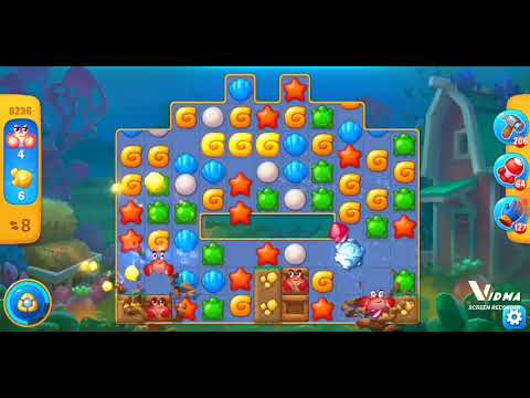 Fishdom. 8236 level no boosters and diamonds - 13 moves