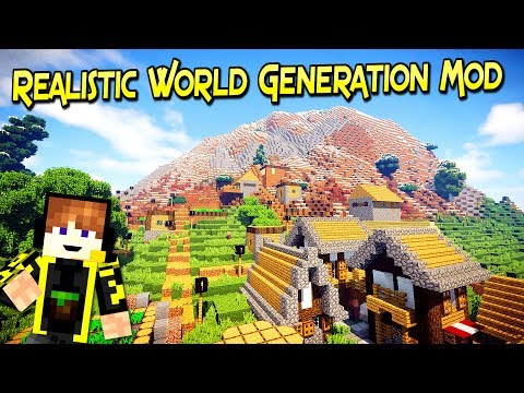 Realistic World Generation Mod |  Realistic World For Your Adventure |  Minecraft 1.12.2 |  Review Spanish