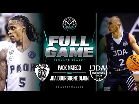 PAOK mateco v JDA Bourgogne Dijon | Full Game | Basketball Champions League 2022/23
