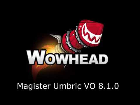 Magister Umbric - Voice Over 8.1.0