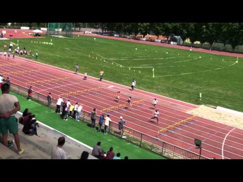 U12 W 60 m Hurdles Heat 1