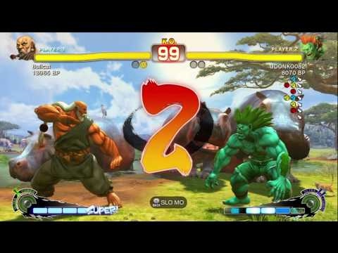 Bullcat [Gouken] vs UDONKO082 [Blanka] SSF4 Japanese Online Ranked Matches - TRUE-HD