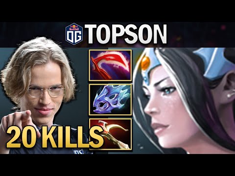 OG.TOPSON MIRANA WITH 20 KILLS - DOTA 2 7.25 GAMEPLAY