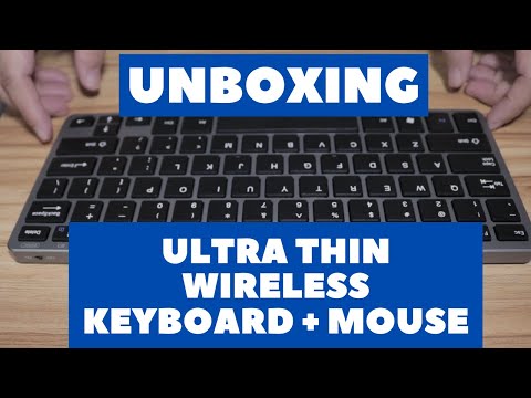 Inphic V780B belaidė Bluetooth klaviatūra (pilka) video