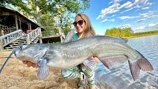 Big BITE Fishing the Neighbor's POND!