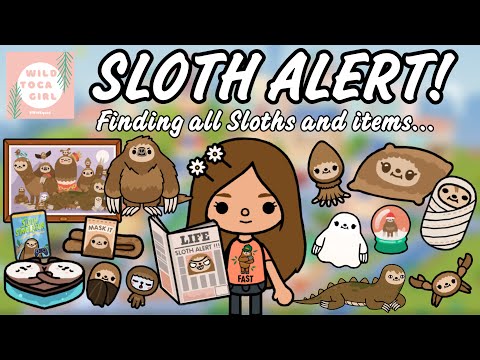SLOTH ALERT! 🦥 Finding all Sloths and items 🧐 TOCA BOCA 🌎