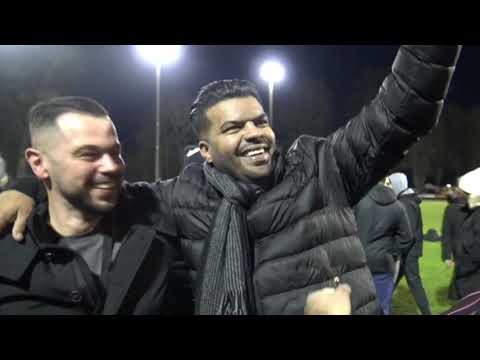 Ssep.Hombourg haut -Aj.Auxerre (L2) la joie du president d'honneur de la Ssep, Boucetta Younes.