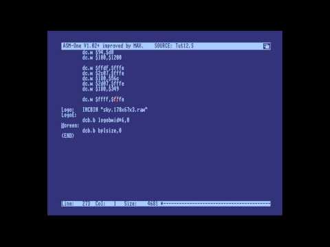 Amiga Hardware Programming 12 - Bitplane manipulation, program structure, and the stack