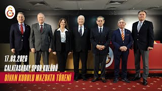 🔴 Galatasaray Spor Kulübü Divan Kurulu Mazbata Töreni