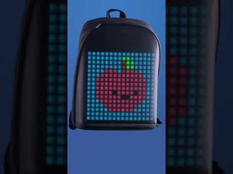  Divoom LED Display Laptop Backpack with App Control, 17 Inch  Cool DIY Pixel Art Animation Fashion Backpack, Unique Gift for Men or Women  : Electronics