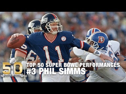 #3: Phil Simms Super Bowl XXI Highlights | Broncos vs. Giants | Top 50 SB Performances