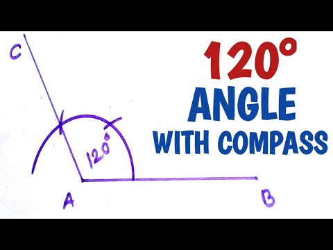 How to construct 120 degree angle with compass....