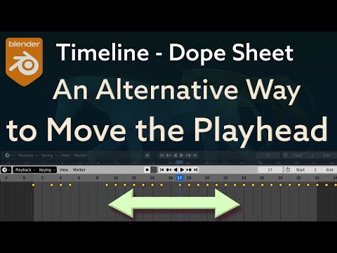Timeline - Dope Sheet | An Alternative Way to Move the Playhead