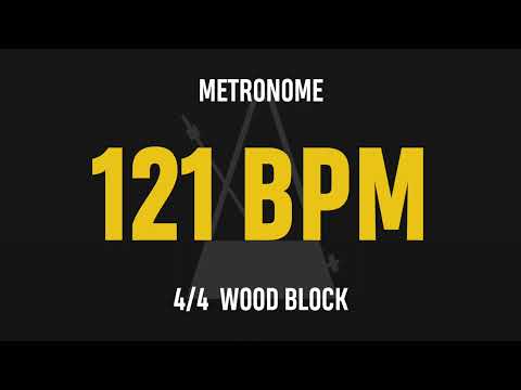 121 BPM 4/4 - Best Metronome (Sound : Wood block)