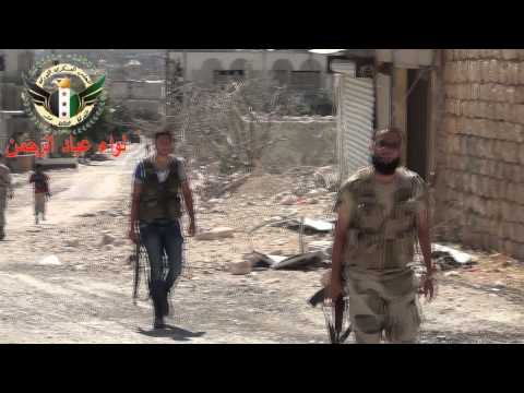 مؤازرة عناصر من لواء عباد الرحمن للمشاركين في معركة السيطرة على جبل الأربعين في محافظة إدلب