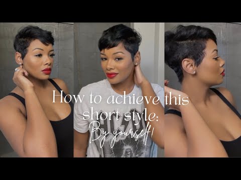 How To: Achieve this short style at home (By Yourself)