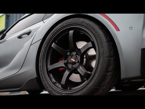 New Wheels! Ray’s Gram Light 57DR’s on the Supra + New P2uned Charge Pipe!