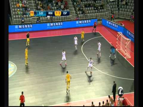 Euro Futsal UEFA 2012 - Spain-Romania 1st time goals - Energy TV